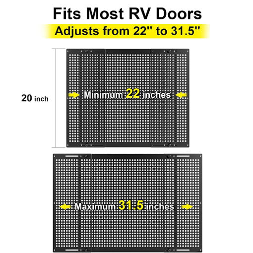 RV Entry Screen Door Grille