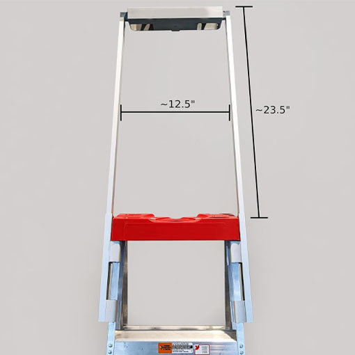 Universal A-Frame Step Ladder Safety Handrail