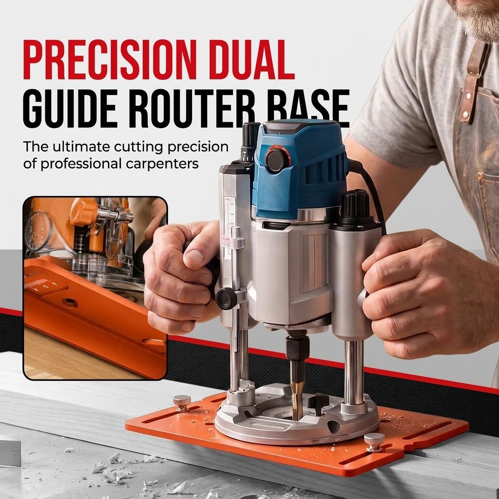Precision Wood Router Slotting Guide Aluminum Bracket