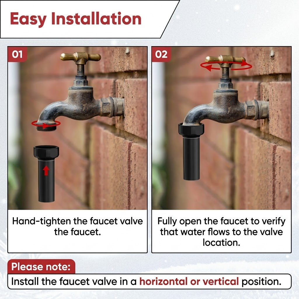 4-Pack Outdoor Faucet Winter Freeze Protection Valve