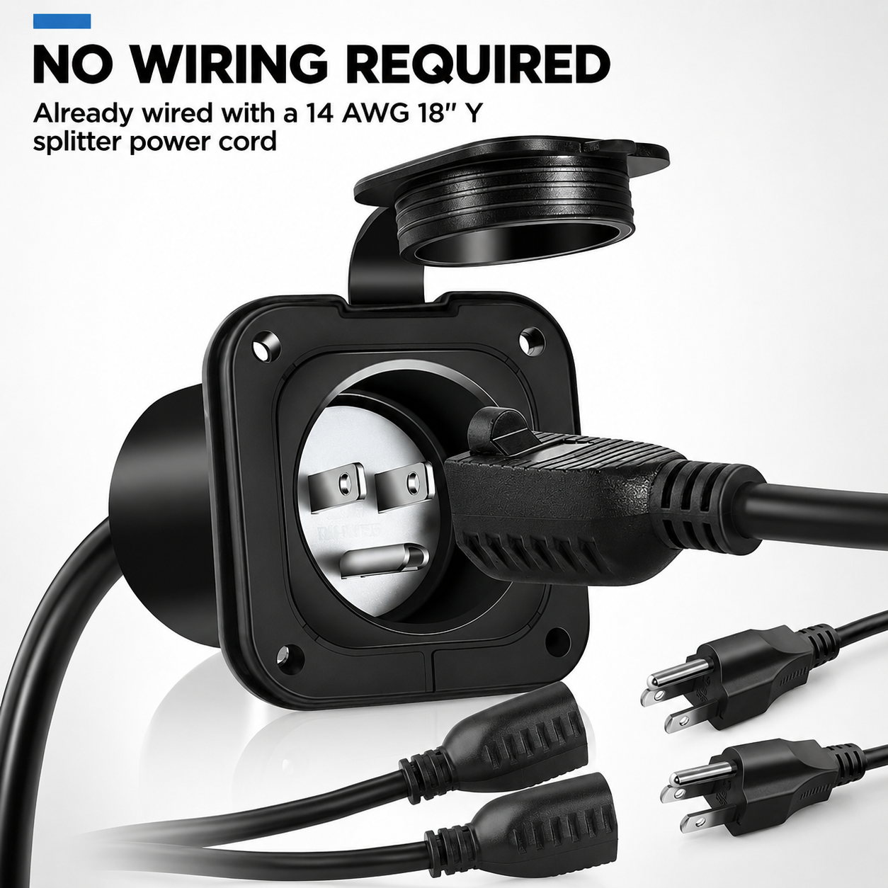 Plug-N-Play Shipping Container Power Dual Outlet