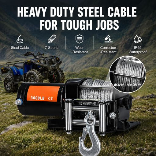 ATV UTV Electric Winch