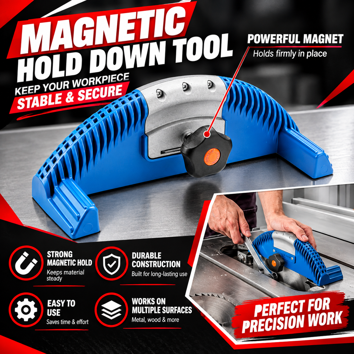10" Table Saw Blade Lock Changing Tool