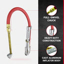 Dual Head Chuck Tire Inflator Gauge