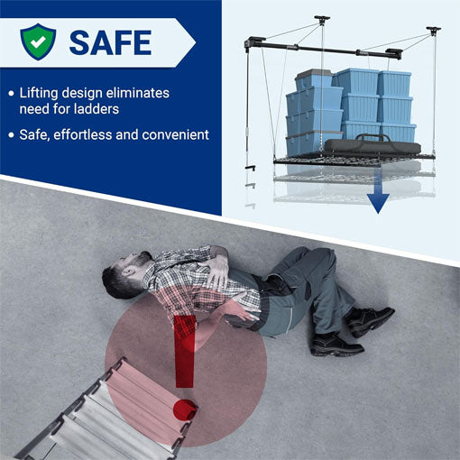 Overhead Garage Lifting Storage Rack