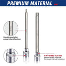 Extra Long Allen Hex Bit Socket Set