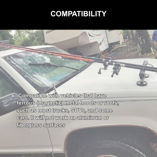 Magnetic Fishing Rod Racks for Vehicle