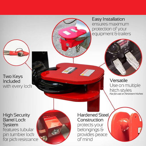 Ball and Ring Trailer Hitch Lock