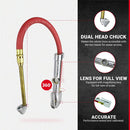 Dual Head Chuck Tire Inflator Gauge