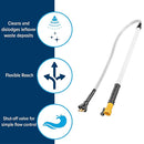 RV Black Tank Cleaner Swivel Wand with Shut-Off Valve