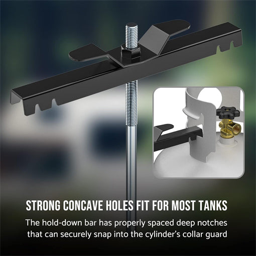 RV Dual Propane Tank Mounting Rack