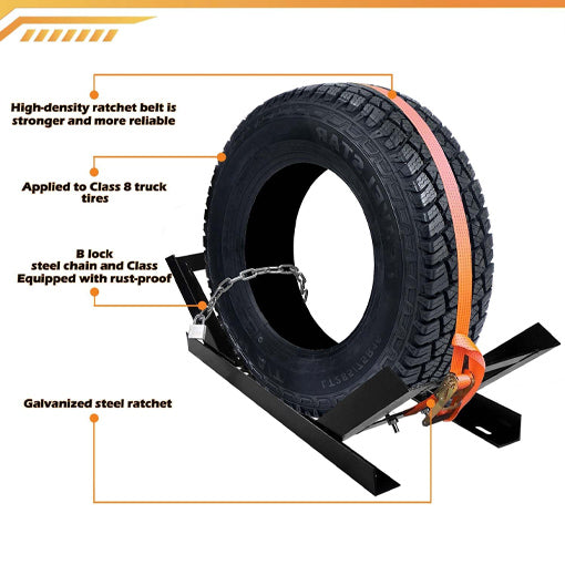 Semi Truck Spare Tire Rack