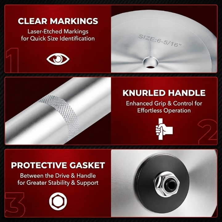 Universal Heavy Duty Truck Hub Seal Installer Kit