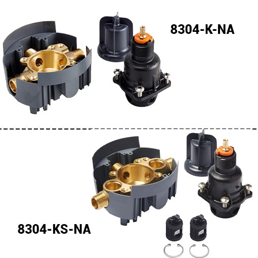 Pressure-Balancing Valve Body and Cartridge Kit