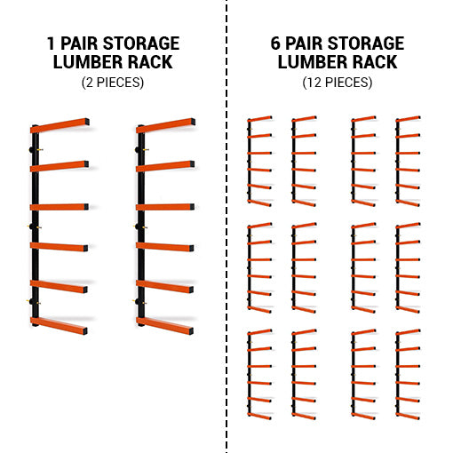 Wood Organizer & Lumber Rack Wall Mount