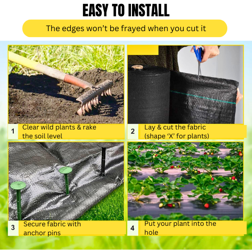 Heavy Duty Garden Woven Fabric Barrier