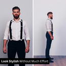 2-Inch Adjustable Pin Clip Suspenders