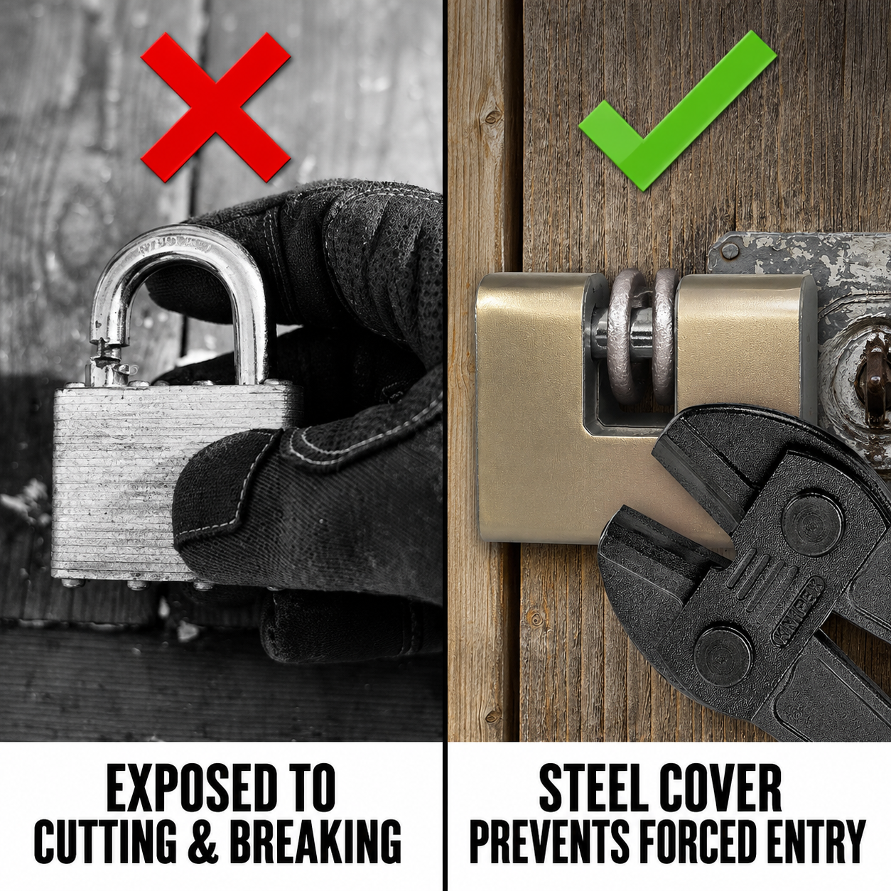 Shipping Container Heavy-Duty Stainless Steel D-Shaped Padlock
