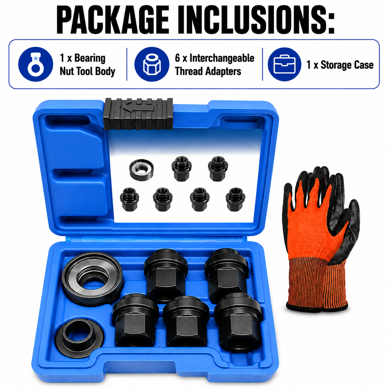 Universal Wheel Stud Installer Tool Set with Bearing Nut
