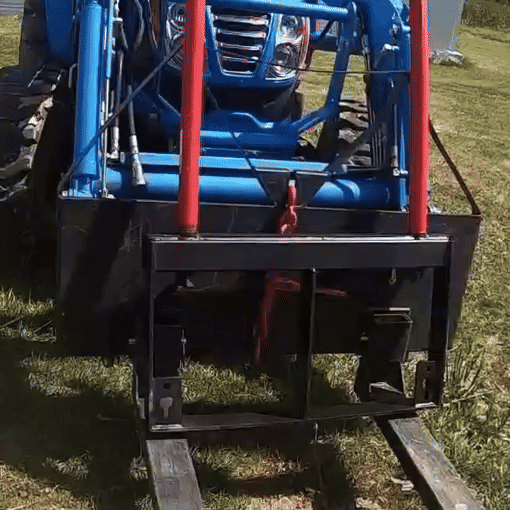 Dual Hay Bale Spear Attachment