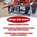 Dual Hay Bale Spear Attachment