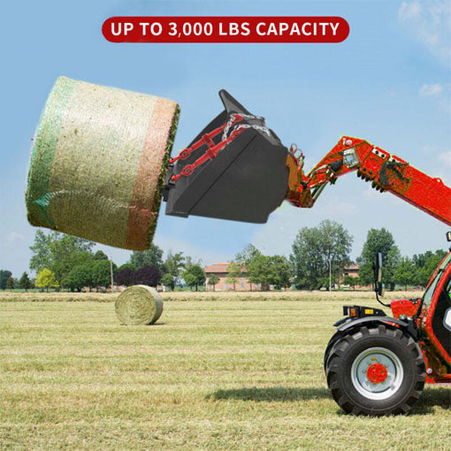 Dual Hay Bale Spear Attachment
