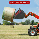 Dual Hay Bale Spear Attachment