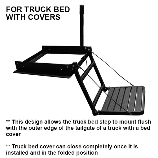 Folding Tailgate Step and Seat Platform