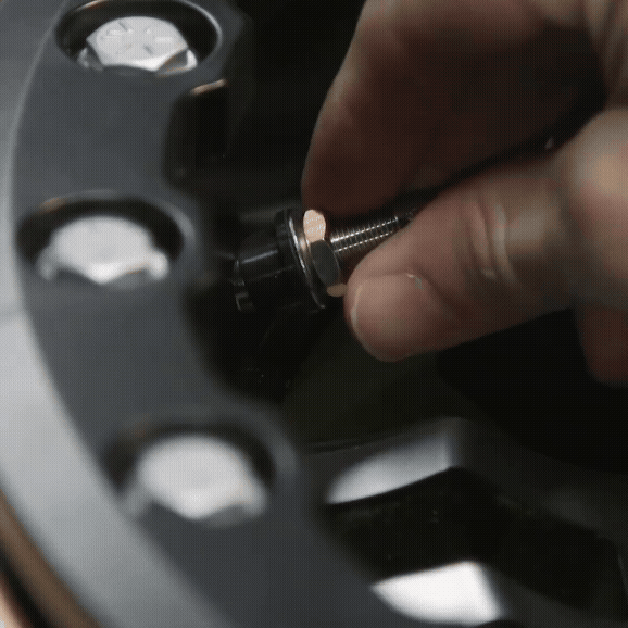 Clamp-in Metal Tire Valve Stem Set