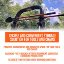 Heavy-Duty Tractor ROPS Tool/Chain Holder