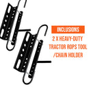 Heavy-Duty Tractor ROPS Tool/Chain Holder