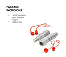 Flat Face ISO 16028 to Ag ISO 5675 Pioneer Style Hydraulic Quick Connect Coupler Adapter Set