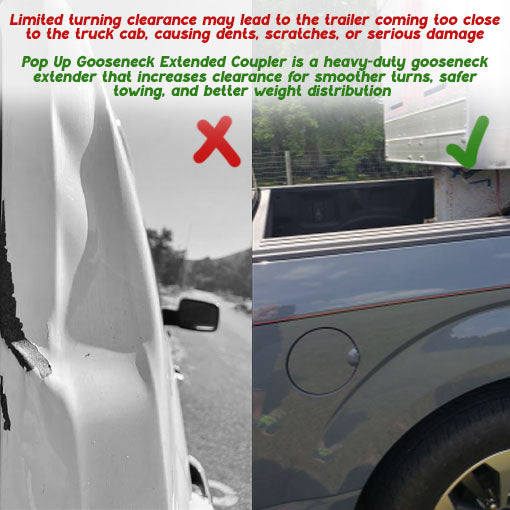 Pop Up Gooseneck Extended Coupler