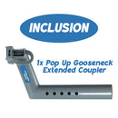Pop Up Gooseneck Extended Coupler
