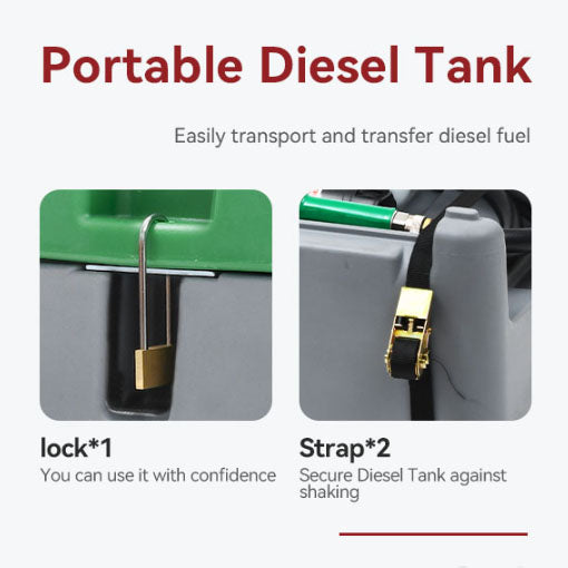 Portable Diesel Tank with 12V Electric Transfer Pump