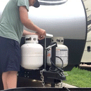 RV Dual Propane Tank Mounting Rack