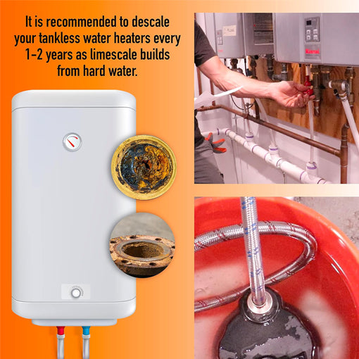 Tankless Water Heater Descaling Flush Kit