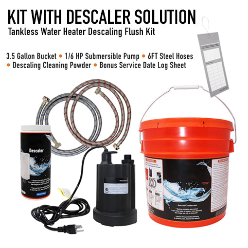 Tankless Water Heater Descaling Flush Kit