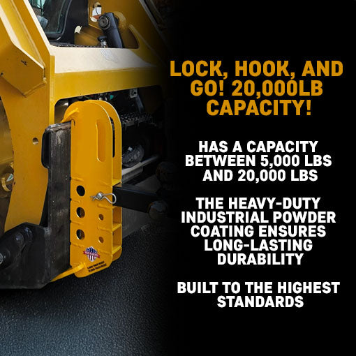 Trailer Hitch Receiver for Skid Loaders