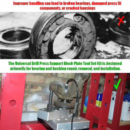 Universal Drill Press Support Block Plate Tool Set Kit ~ 2simpleagency