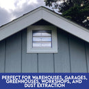 Wall Mounted Shutter Exhaust Fan with Temperature Controller