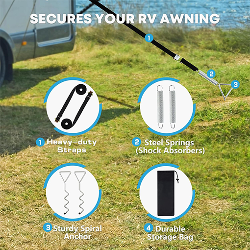 RV Awning Tie Down Kit