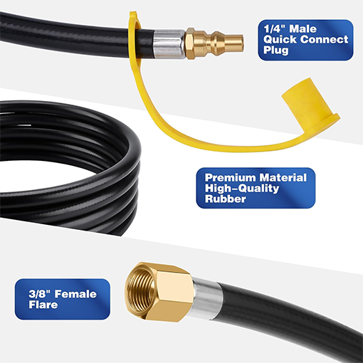 Quick Connect RV to Grill Propane Hose