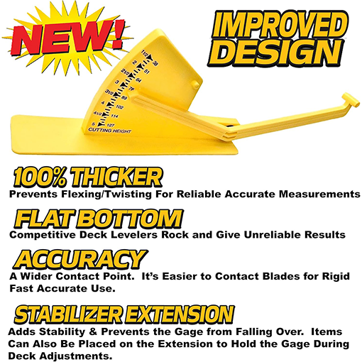 Mower Deck Leveling Gauge