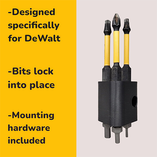 Side Mount Drill Bit Holder