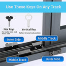 Sliding Window Safety Lock Set