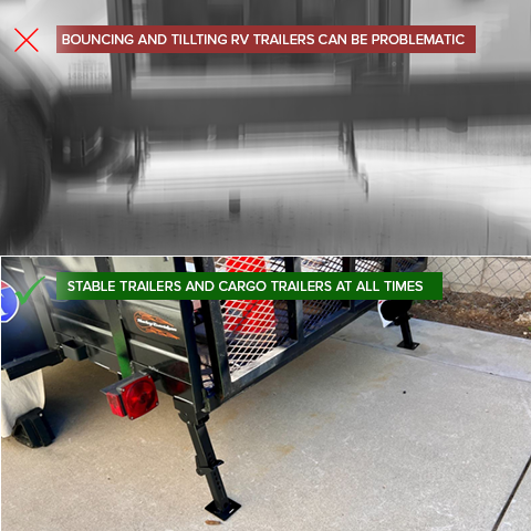 Cargo Trailer Telescopic Stabilizer Jacks