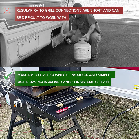 Quick Connect RV to Grill Propane Hose