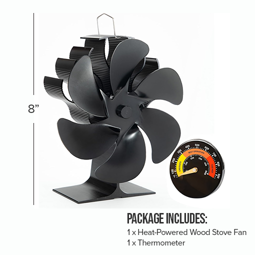 Heat-Powered Wood Stove Fan