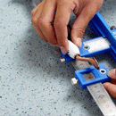 Cabinet Handle Jig with Center Punch
